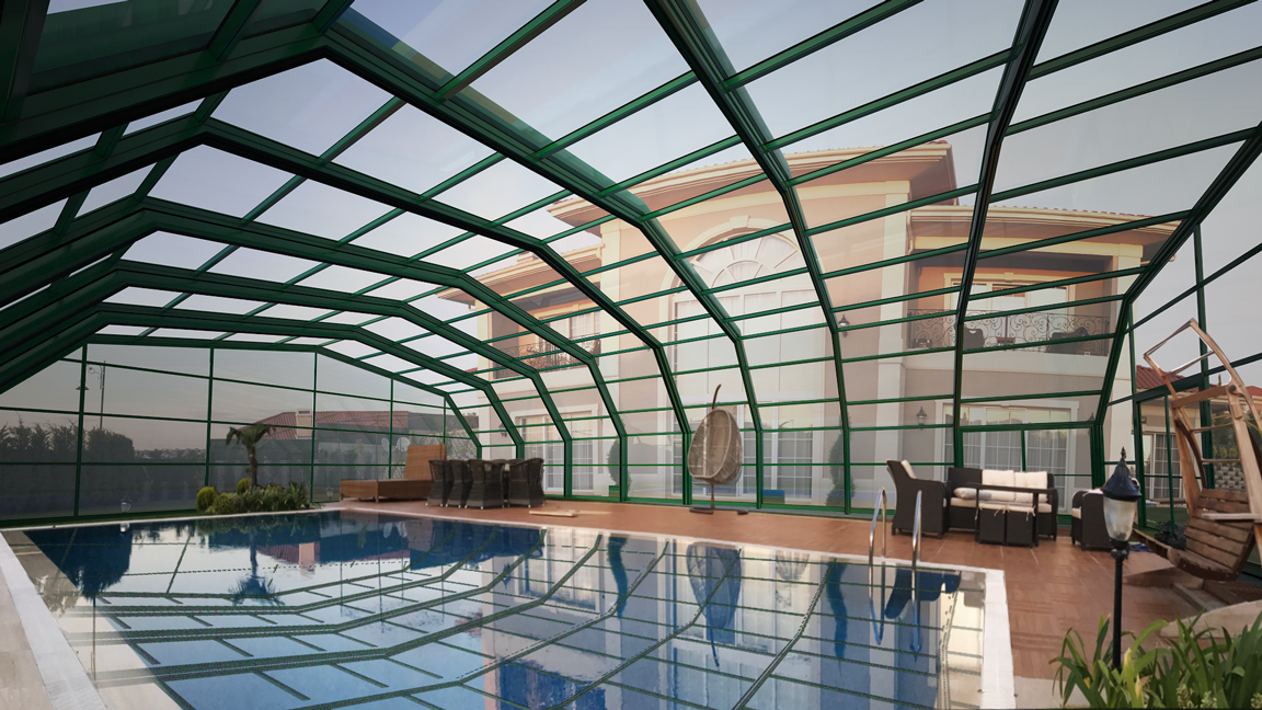 Freestanding Retractable Structure.